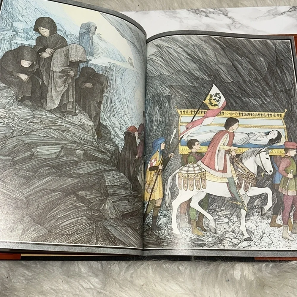 Snow-White and the Seven Dwarfs large vintage illustrated Book